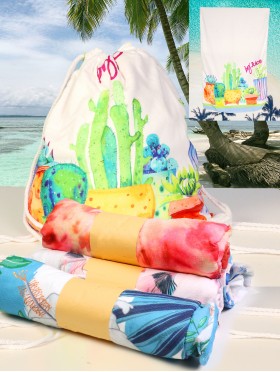 2-in-1 Beach Towel/Bag (Assorted Styles)